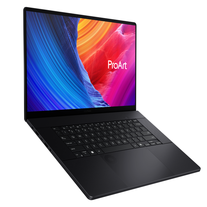 P16 Laptop from the front and opened